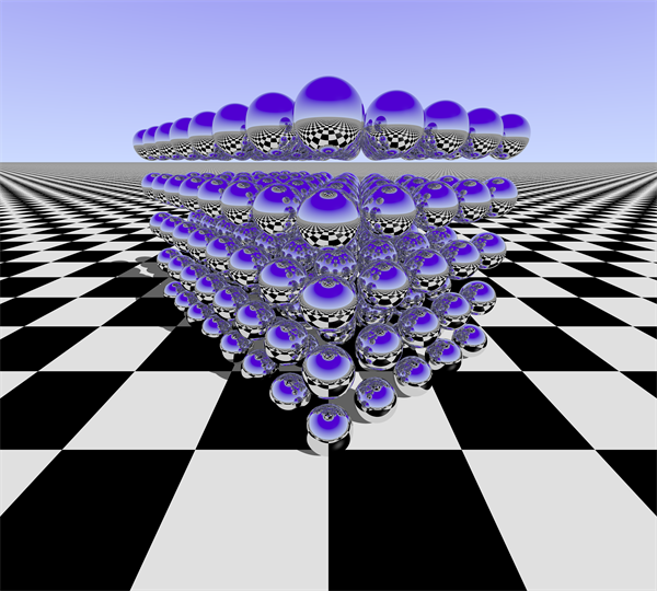 Sphere cube render